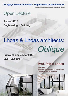 Lecture by Pablo Lhoas in Seoul