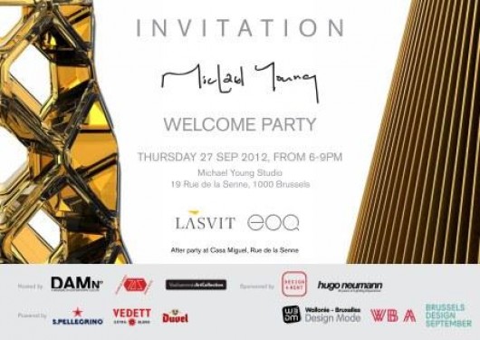 Welcome party to the new Brussels-based studio of Michael Young