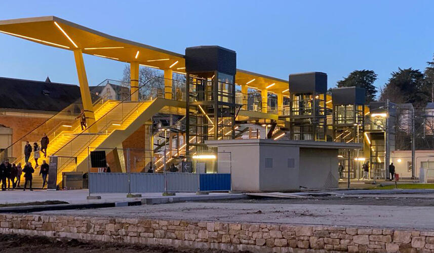 Ney&Partners : Inauguration passerelle gare de Quimper, France
